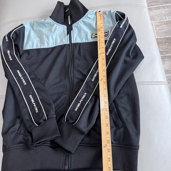 Daniel Patrick Men's XS/S NWT BNWT AW18 Track Light Blue Black Jacket - Picture 8 of 8